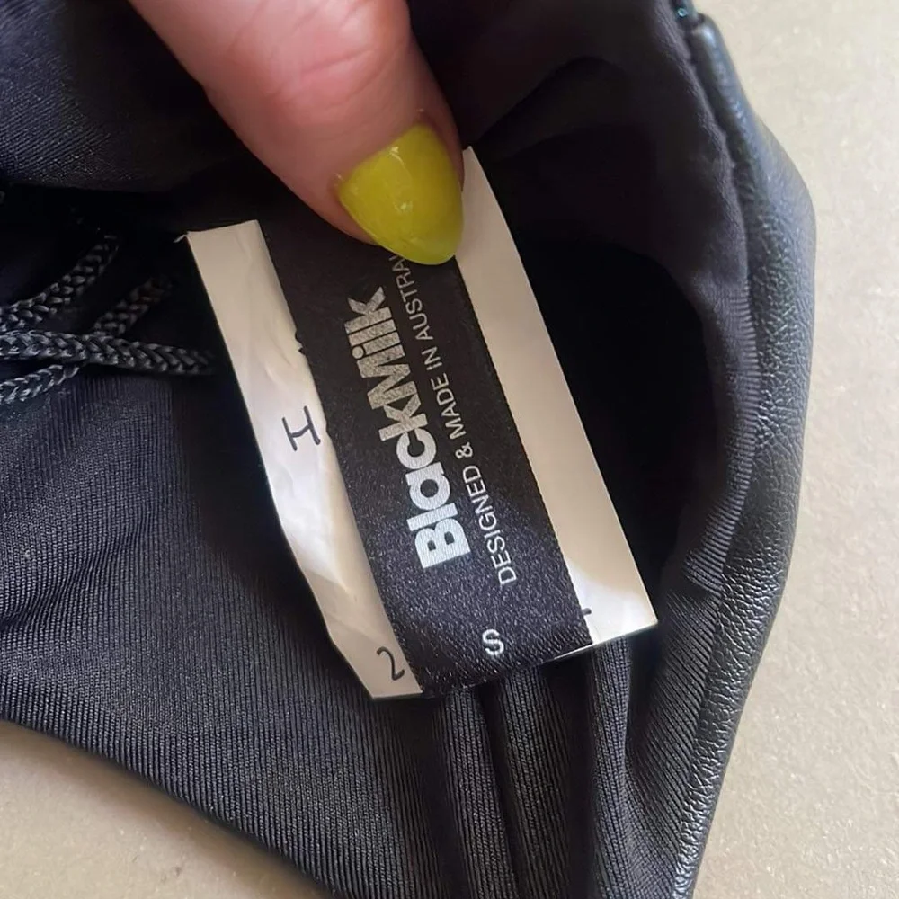 BlackMilk Clothing - Creature of the Night Crop - Size S - SAMPLE - Picture 5 of 5